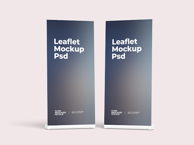 Leaflet RollUp Banner Mockup for Presentation