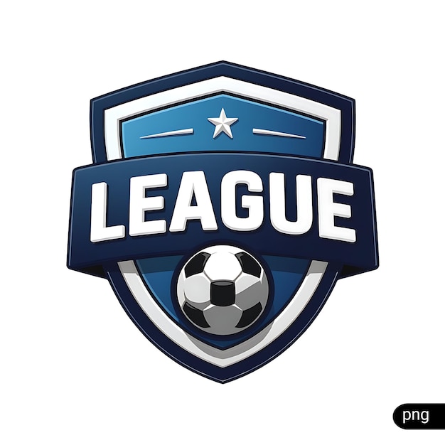League Logo Soccer Shield Emblem
