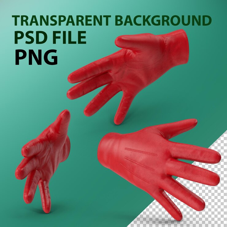 PSD leather glove right png