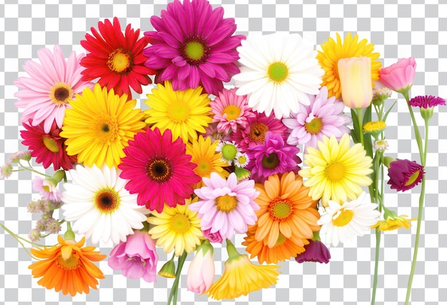 Lebendige Gerbera-Gänseblümchen und Blumensträuße