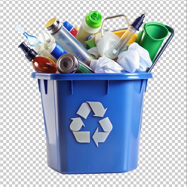 Lebendige Recyclingbehälter mit einem auf weißem Hintergrund isolierten Recycle-Symbol Grün-Gelb-Blau-Rot-Recycle-Behälter mit Plastikrädern