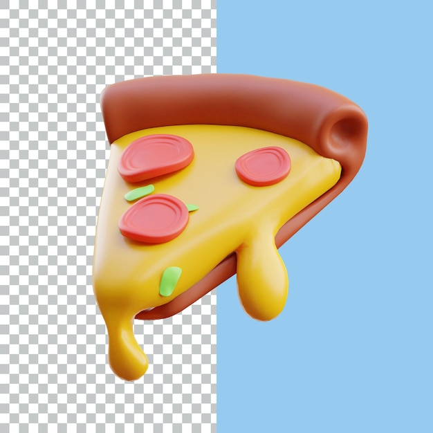 Lebensmittel-3D-Symbol rendert Asset-Design 3D-Symbolillustration