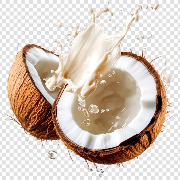 La leche de coco fresca es una delicia tropical