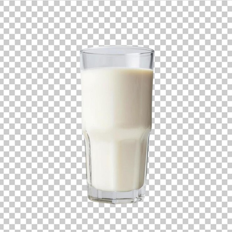 PSD leche fresca en el vaso