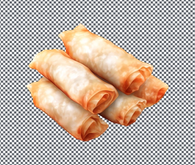 Leckere und köstliche Reisbrötchen auf durchsichtigem Hintergrund
