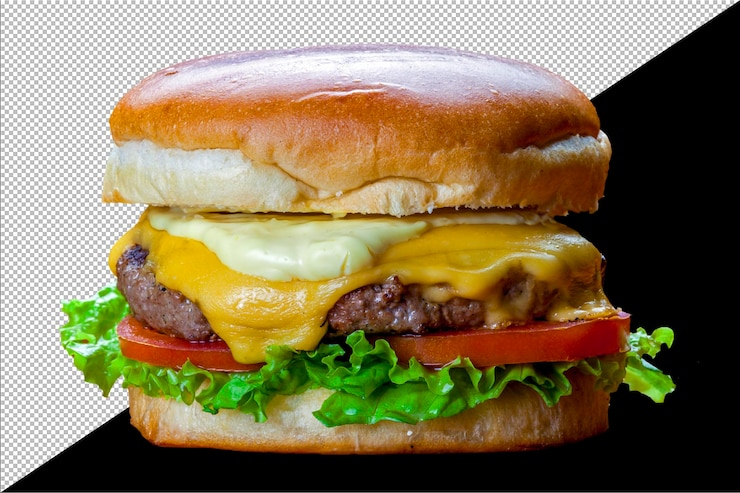 PSD leckerer gourmet-hamburger