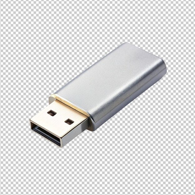 PSD un lecteur usb sur un fond transparent