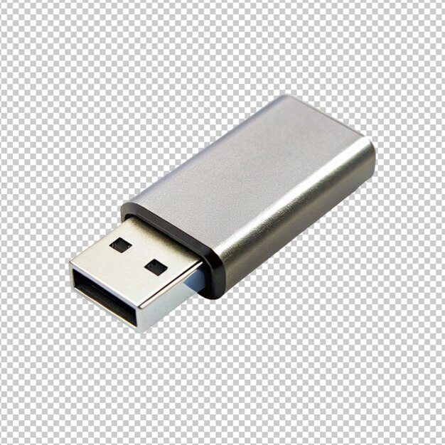 PSD un lecteur usb sur un fond transparent