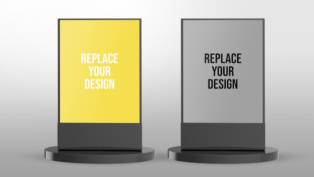 Led Beschilderung 3d Rendering Modell Design