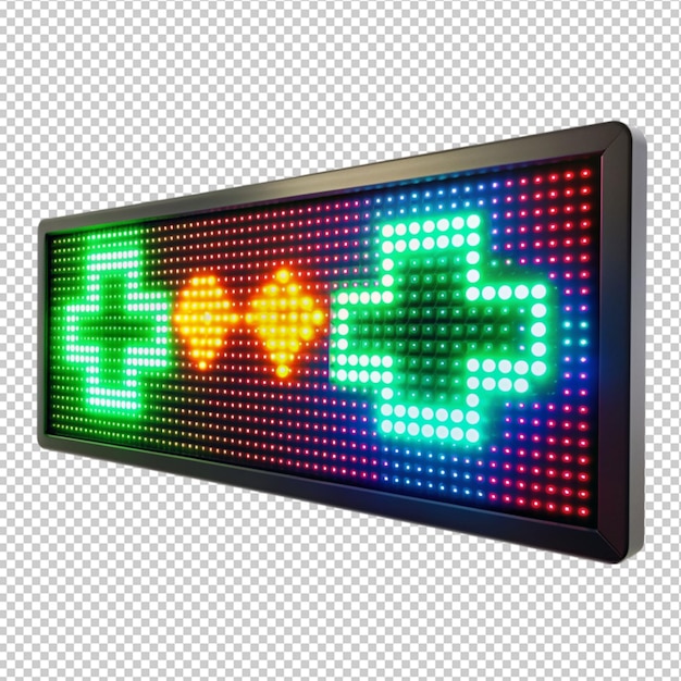 led de juegos aislados en un fondo transparente
