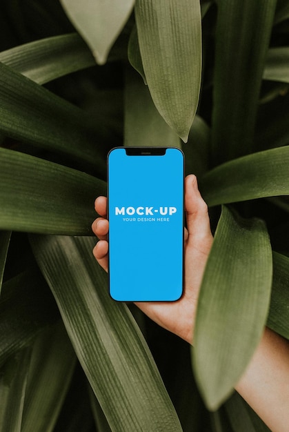 Leer Bildschirm-Mockup-Bild von Mobiltelefonen, digitales Gerät, Smartphone-Design
