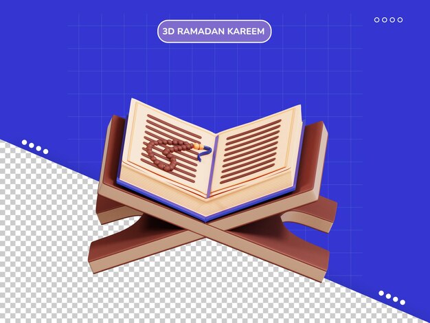 Leer corán icono 3d