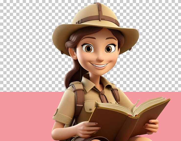 PSD leer libros png