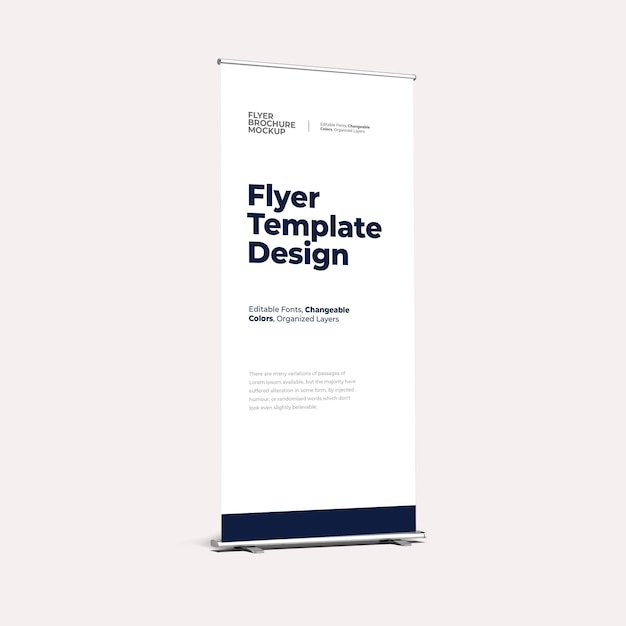 Leer Roll-up-Banner für die Anzeige
