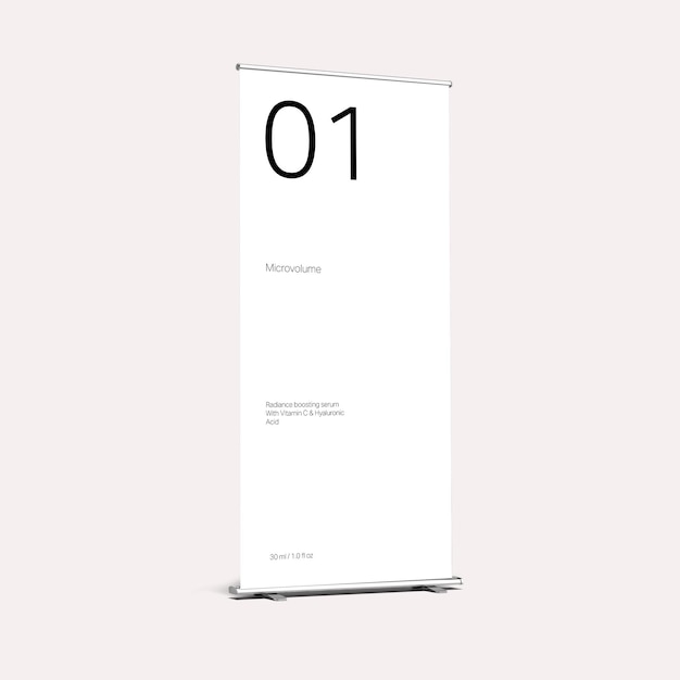 Leer Roll-up-Banner für die Anzeige