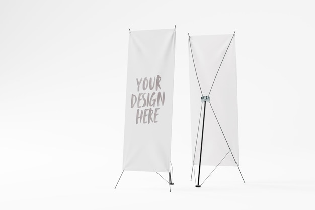 Leer XBanner-Mockup für Veranstaltungen und Werbung