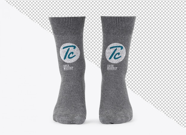 Leere graue socken modellvorlage für ihr design