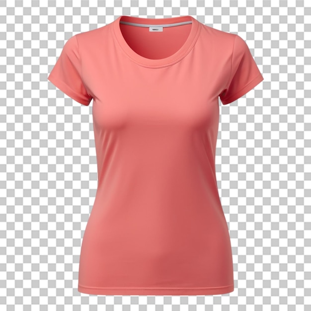 Leere t-shirt-mockup-vorlage mit durchsichtigem hintergrund