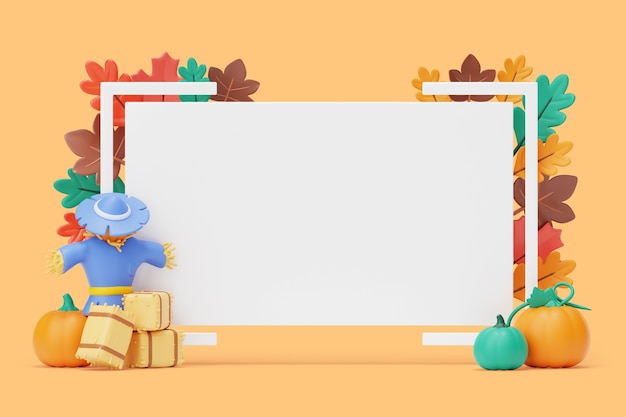 Leerer Bannerhintergrund für Herbstverkäufe