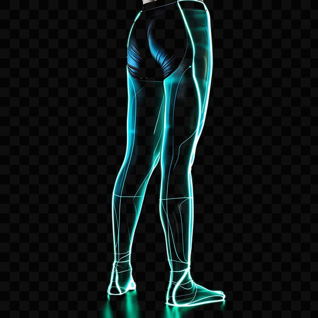 PSD leggings esportivas com uma inserção de malha e um ajuste confortável objeto brilhante louco y2k neon art design