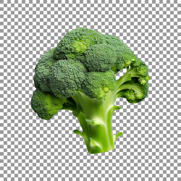 Légume brocoli frais isolé sur fond transparent