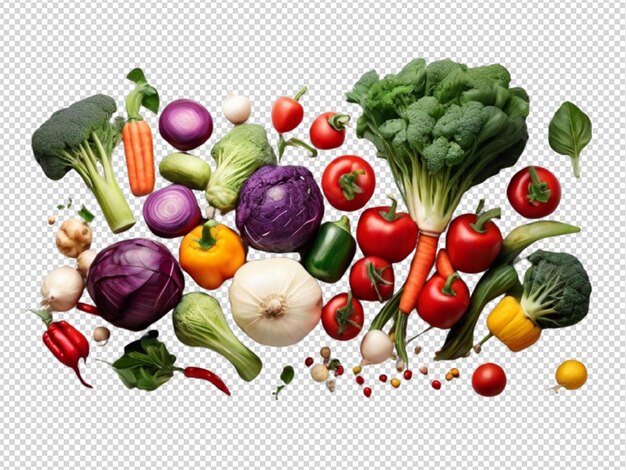 PSD légumes biologiques png transparent