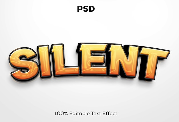 Leiser 3D-Texteffekt