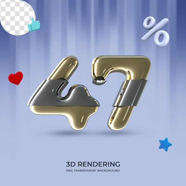 Élément graphique numéro 47 rendu 3d