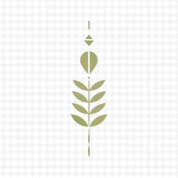 PSD lemongrass stalk monogram logo mit geometrischen formen und lea nature herb vector design collections