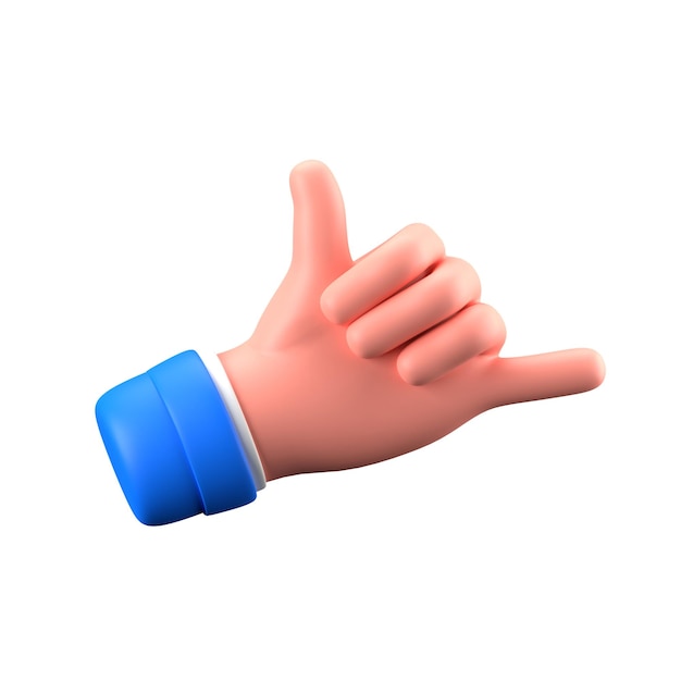 Lenguaje de señas de los gestos de la mano
