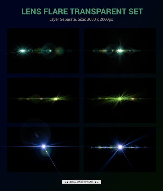 Lens flares amp stars pack