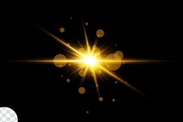 Lens Flares Brust Dourado.