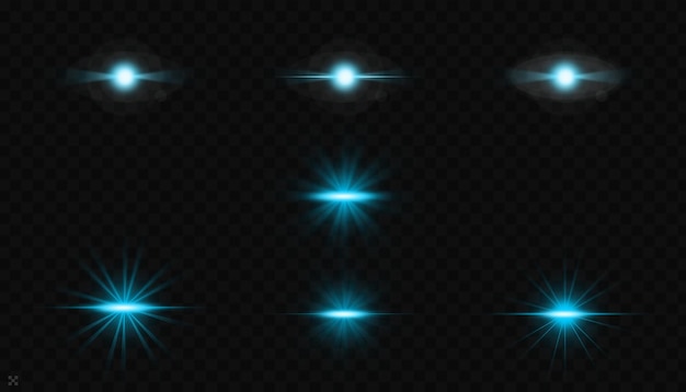 Lens Flares Light Glares-Set