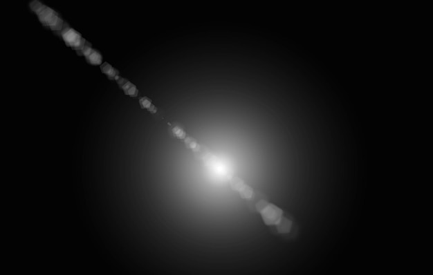 lens flares on transparent background