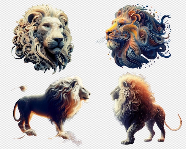 PSD leones abstractos