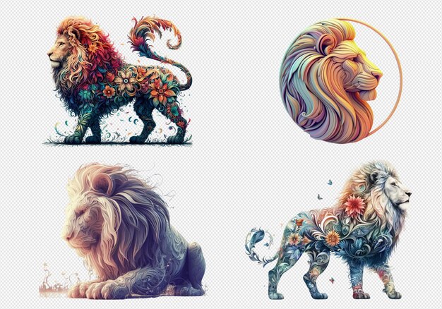 PSD leones abstractos