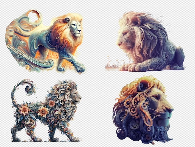 PSD leones abstractos