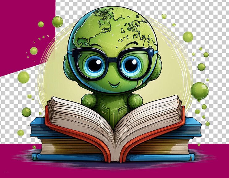 PSD ler livros amor png ilustração