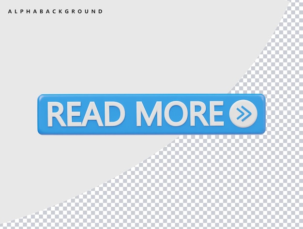 Lesen Sie mehr Icon 3D-Rendering-Illustration
