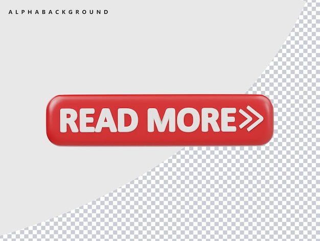 Lesen Sie mehr Icon 3D-Rendering-Illustration