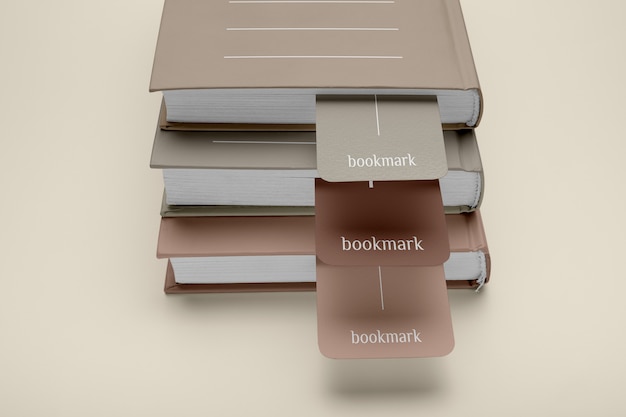 Lesezeichen-Mockup-Design