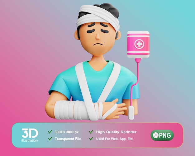 PSD lesiones 3d médicas y sanitarias 3d