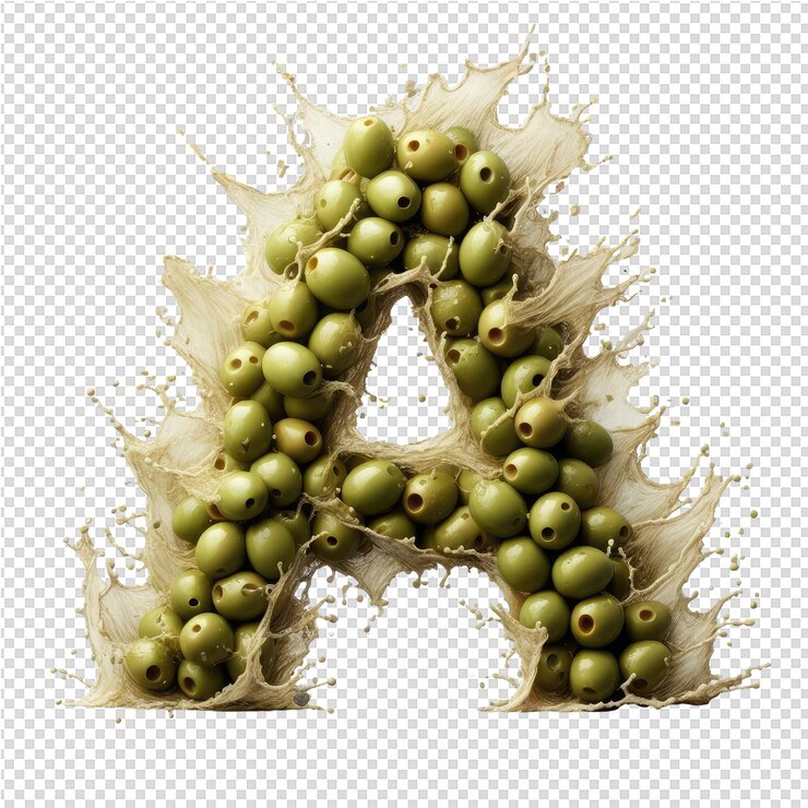 PSD letra 3d aislada en un lienzo png transparente