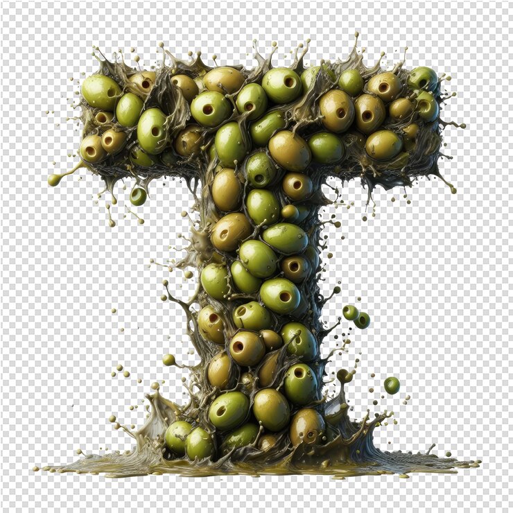 PSD letra 3d aislada en un lienzo png transparente