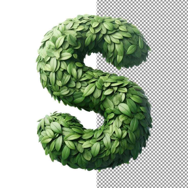 PSD letra 3d aislada en un lienzo png transparente