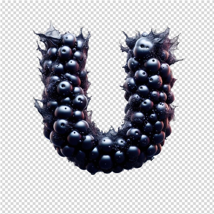 PSD letra 3d aislada en un lienzo png transparente