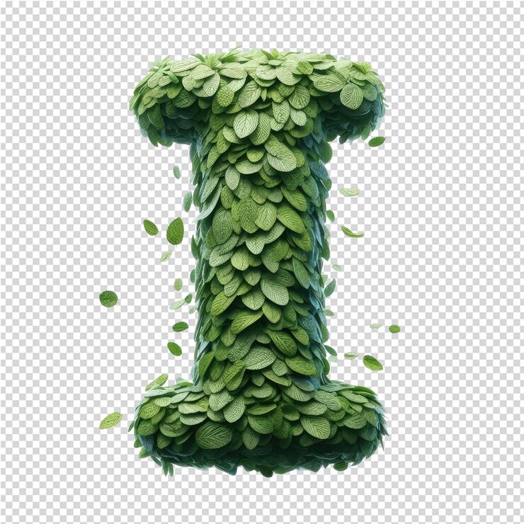 PSD letra 3d aislada en un lienzo png transparente