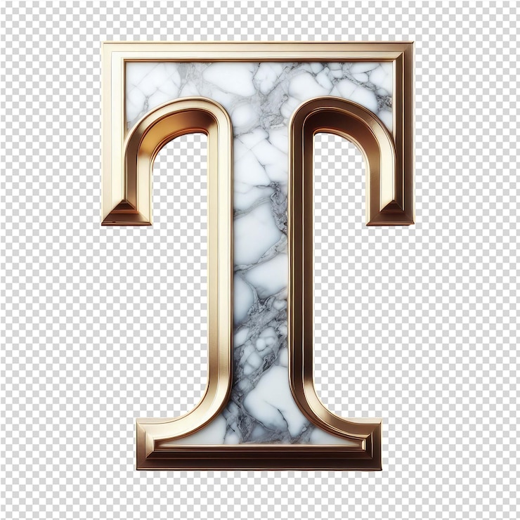 PSD letra 3d aislada en un lienzo png transparente