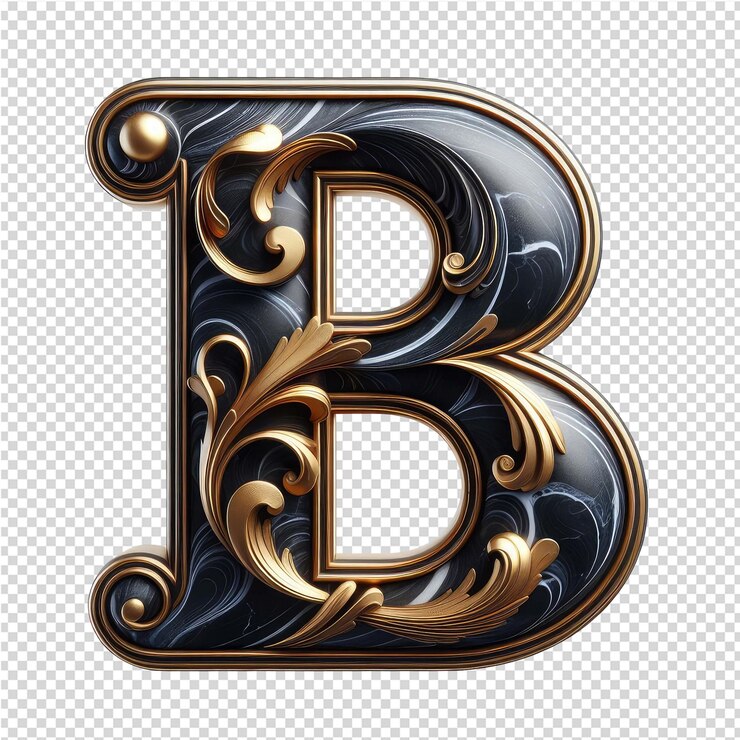 PSD letra 3d aislada en un lienzo png transparente