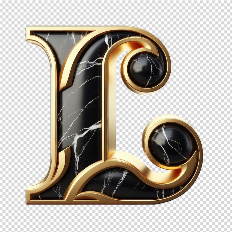 PSD letra 3d isolada em uma tela png clara